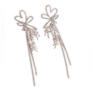 Heart drop earrings #1119